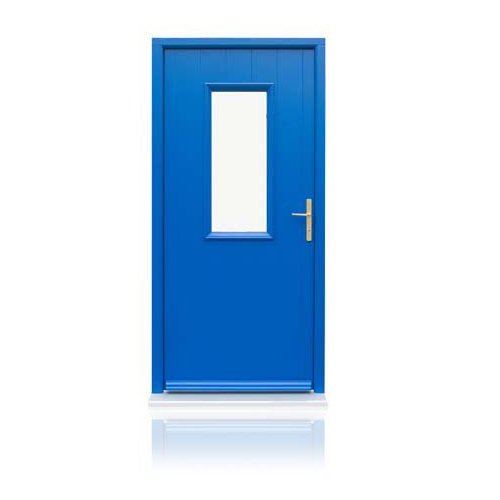 Blue design door